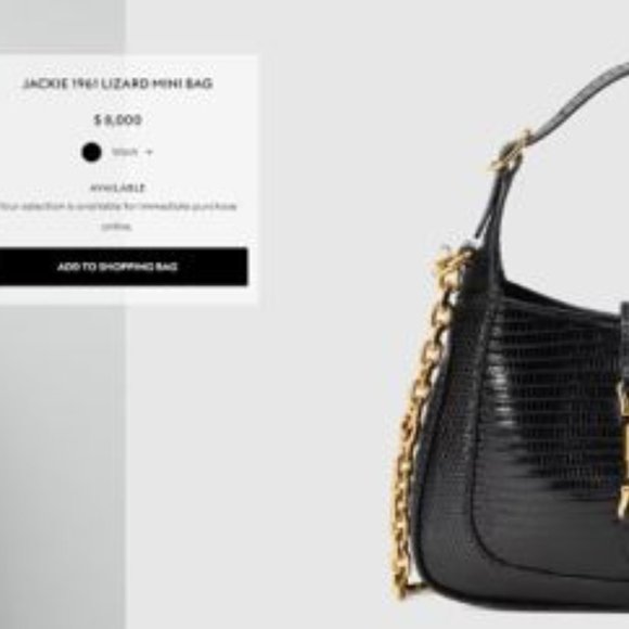 Jackie 1961 Lizard Mini Bag - Picture 2 of 6